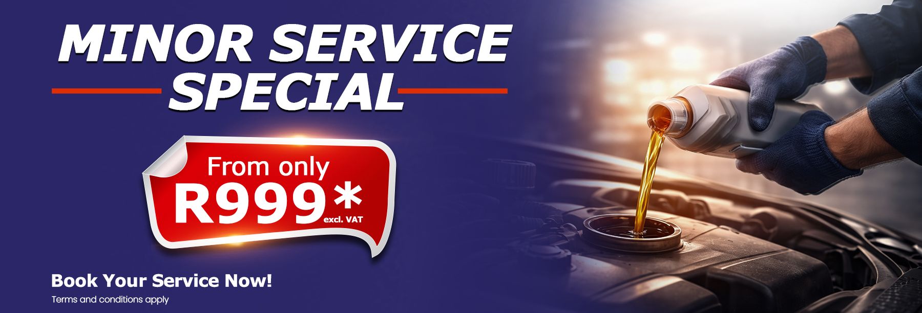 MINOR SERVICE FROM R999*