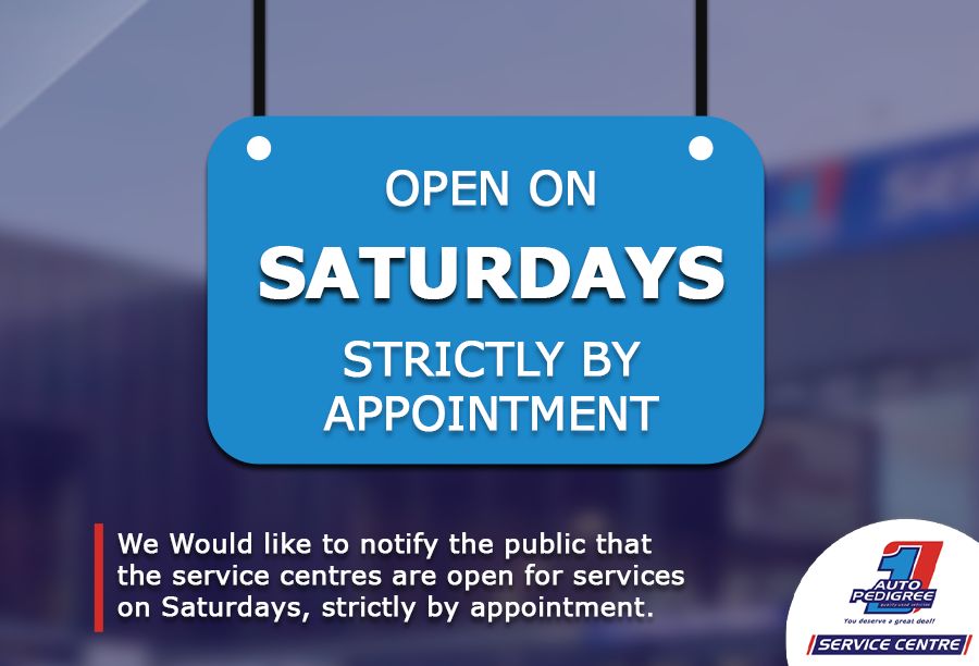 Open on Saturdays ( Strictly by Appointment )
