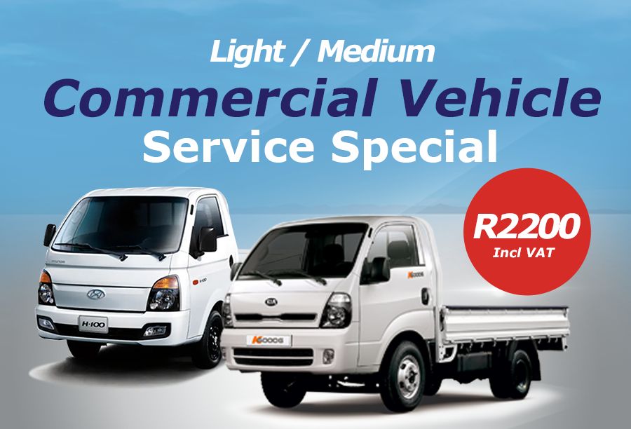 1 Tonner Commercial Special (KIA, Hyundai,Nissan, Hilux) R2200 Including VAT