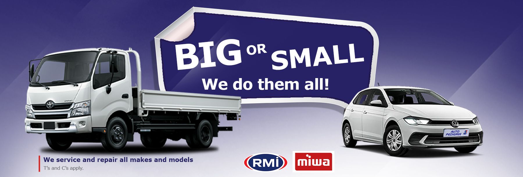 Big or small we do them all