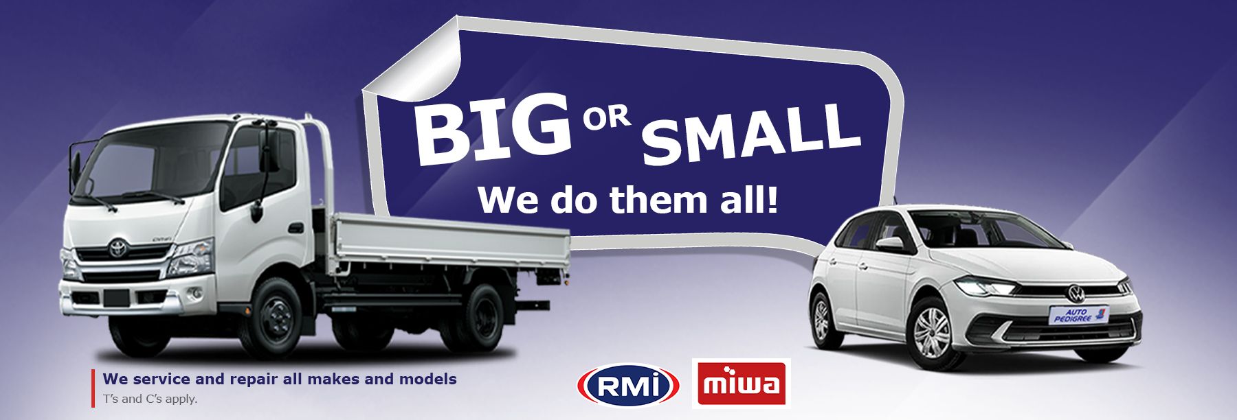 Big or small we do them all