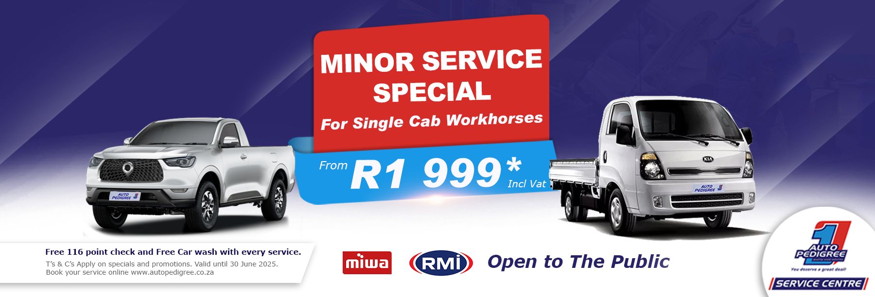 Minor Service Promotion 2025