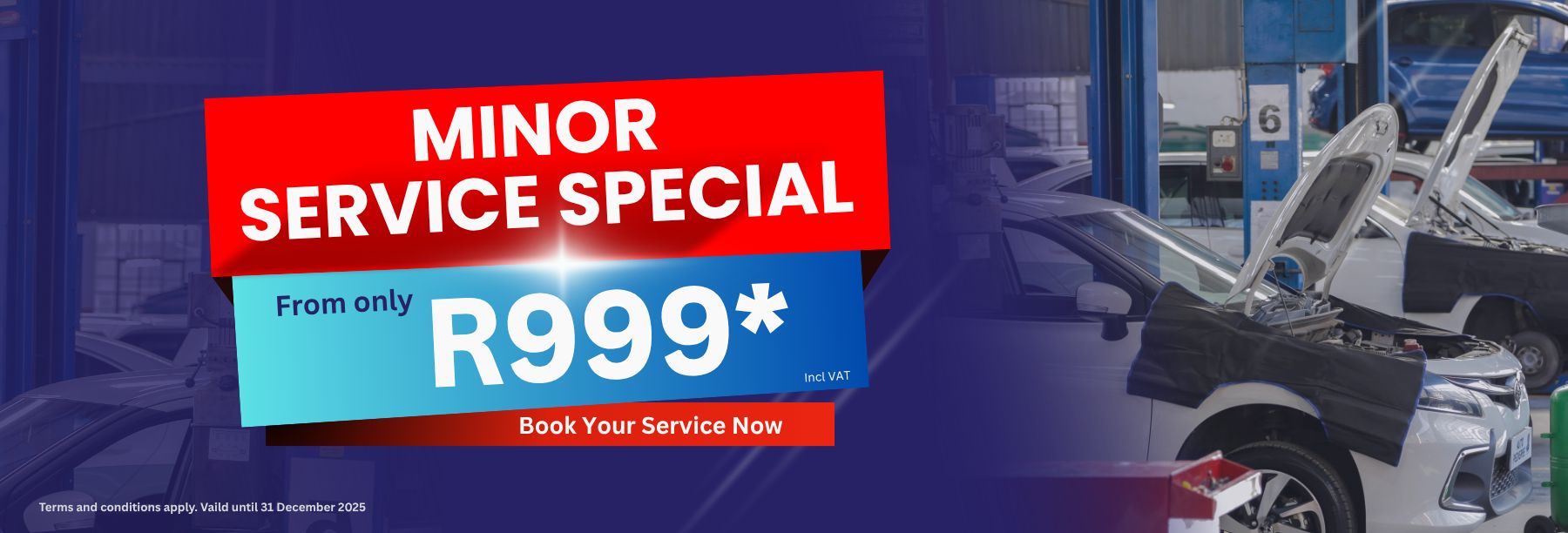 MINOR SERVICE FROM R999*