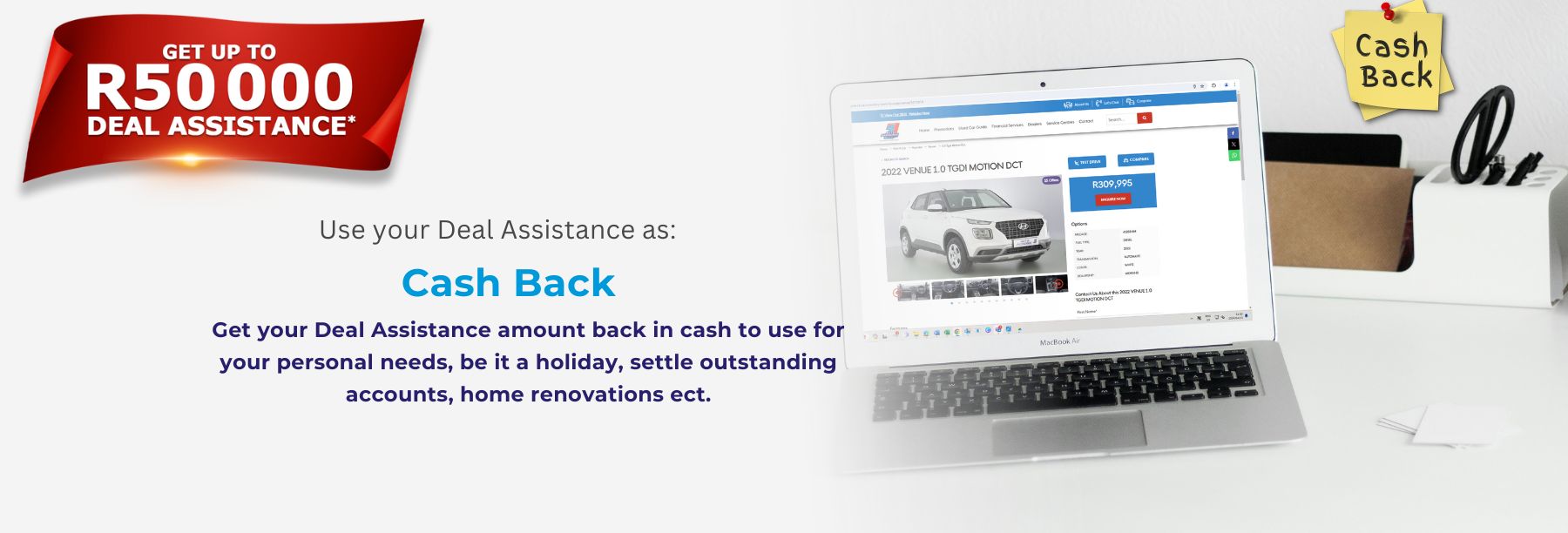 Deal Assistance Cash back