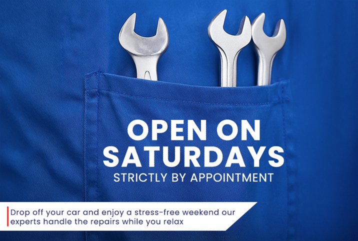 Open on Saturdays ( Strictly by Appointment )